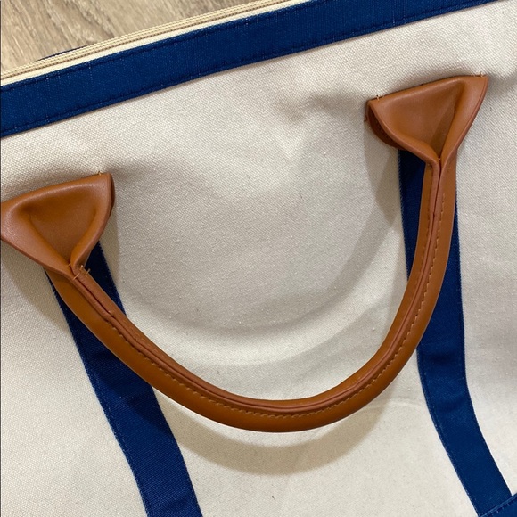 Canvas Bag - Blue and Tan - Picture 2 of 10